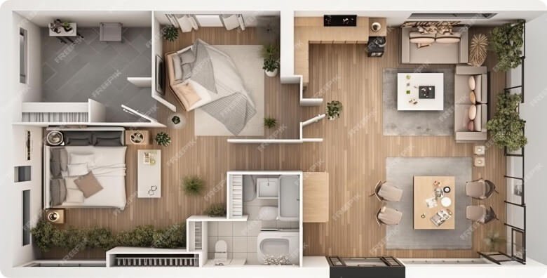 Super luxury duplex Apartment